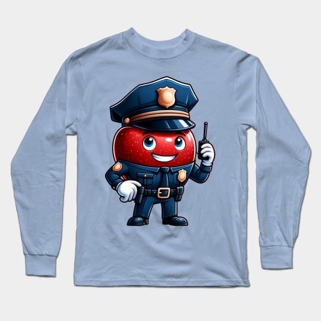 Apple officer Long Sleeve T-Shirt by Ferdi Everywhere